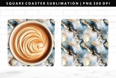 Alcohol Ink Square Coaster Design | Square Coaster PNG Product Image 1