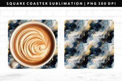 Alcohol Ink Square Coaster Design | Square Coaster PNG Product Image 1