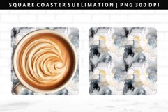 Alcohol Ink Square Coaster Design | Square Coaster PNG Product Image 1