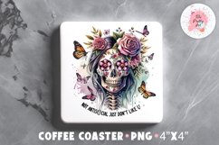 Halloween Square Coaster, Coffee Square Coaster Sublimation Png,  Square Coaster Png
