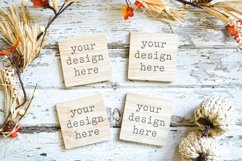 Fall Autumn Coasters Mockup | Add SVG Sublimation Clipart Product Image 1