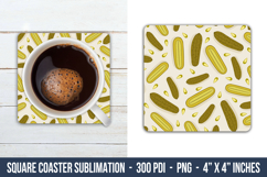 Pickle Square Coaster | Square Coaster Png Product Image 1