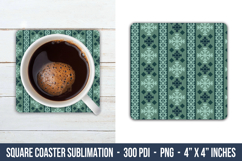 Snowflake Nordic Square Coaster | Square Coaster Png Product Image 1