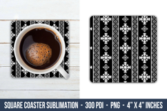 Snowflake Square Coaster | Square Coaster Png Product Image 1