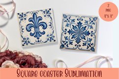 Portugal tile Coaster Design, Azulejo Coaster Product Image 1