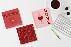 Valentine's Day Square Mug Coasters | Sublimation Product Image 2