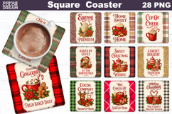 Christmas Bakery Square Coaster Bundle | Hot Cocoa Product Image 1