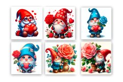Valentines Gnome. Cute Gnome Square Coaster Design Product Image 2