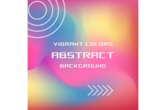 Square colorful abstract vibrant color background vector Product Image 1