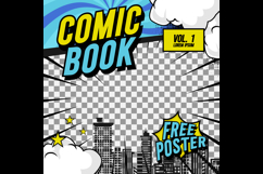 Square comic cover template front page layout promotion Product Image 2