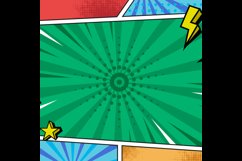 Square comic style wallpaper or background template isolated Product Image 2