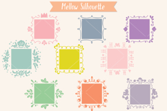 Colored Square Doodle Frames | Hand Drawn Monogram Border Product Image 8