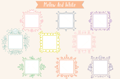 Colored Square Doodle Frames | Hand Drawn Monogram Border Product Image 10