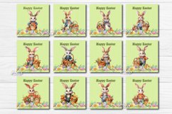 Square Easter Coaster Bundle Easter Bunny Sublimation Coaster Design with Watercolor Easter Rabbit. This is a standard square coaster 4&#039;&#039; x 4&#039;&#039; you can also use it as a keychain sublimation design.