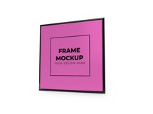 Square Poster Frame Mockup Template Bundle Product Image 5