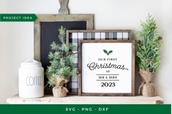 First Christmas as Mr &amp; Mrs ornament | newlywed christmas Product Image 1