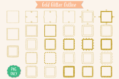 Glitter Square Frames | Hand Drawn Border &amp; Decorative Label Product Image 2