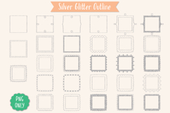 Glitter Square Frames | Hand Drawn Border &amp; Decorative Label Product Image 4