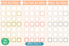 Glitter Square Frames | Hand Drawn Border &amp; Decorative Label Product Image 5