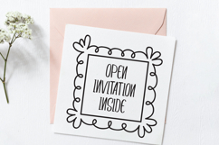 Square Doodle Frames | Hand Drawn Monogram Border Product Image 2