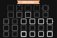 White Square Frames | Hand Drawn Border &amp; Decorative Label Product Image 2