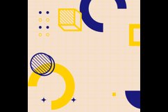 Square geometric modern abstract template banner design Product Image 2