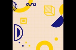 Square geometric modern abstract template banner design art Product Image 2