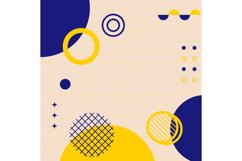Square geometric modern abstract template banner design Product Image 1