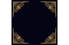 Square gold vintage pattern border element design Product Image 1