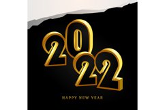 Square happy new year 2022 banner template Product Image 1