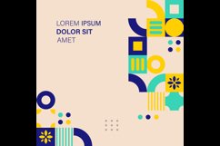 Square minimalist abstract geometric banner template concept Product Image 2