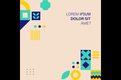 Square minimalist abstract geometric banner template design Product Image 2