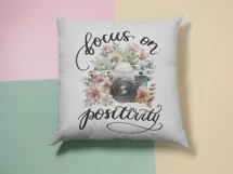 Focus On Positivity Png Instant Download Floral Photo Camera Product Image 7