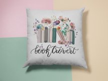 Booktrovert Png for Sublimation, Book Wildflowers Png Product Image 10