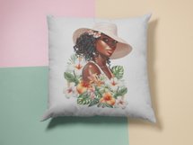 African American Summer Girl Png | Sublimation Design Product Image 6