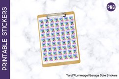 Square Rainbow Watercolor Yard Sale Sticker Sheets Bundle Product Image 3