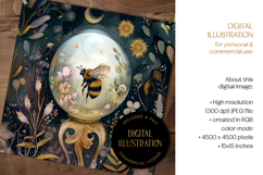 Bumblebee in Crystal Ball Illustration Product Image 2
