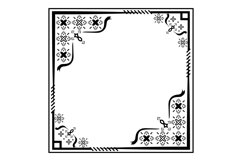 Square thai pattern border decorative ornate Product Image 1