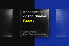 Transparent Plastic Sleeves Mockup Product Image 1