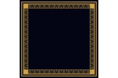 Square vintage pattern border flat gold concept Product Image 1
