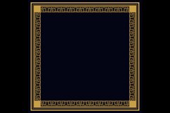 Square vintage pattern border flat gold isolated Product Image 2