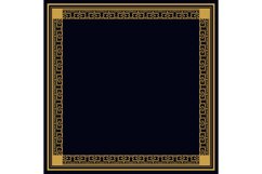 Square vintage pattern border flat gold isolated Product Image 1