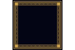 Square vintage pattern border flat gold isolated Product Image 1