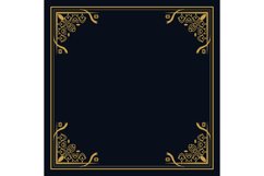 Square vintage pattern border ornament isolated Product Image 1