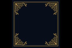 Square vintage pattern border ornament isolated Product Image 2