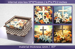 Easter Sublimation PNG for Gift Box, Bunny Eggs Design Product Image 1