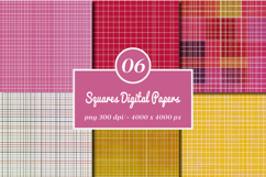 Squares Digital Papers Product Image 1