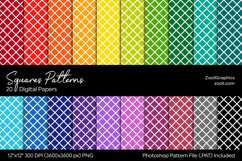 Squares Digital Papers Product Image 1