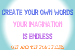 Squiggle Loops Font Fun Hand-Drawn Scribble Typeface Loopy Product Image 3