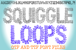 Squiggle Loops Font Fun Hand-Drawn Scribble Typeface Whimsical Loopy Display
